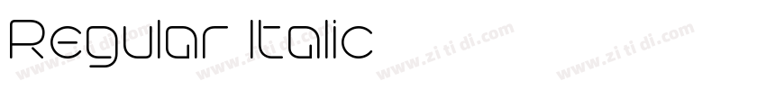 Regular ltalic字体转换